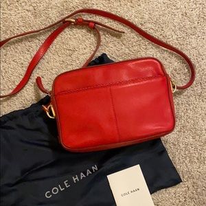 NWOT Leather Cole Haan Crossbody Camera Bag Purse
